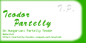 teodor partelly business card